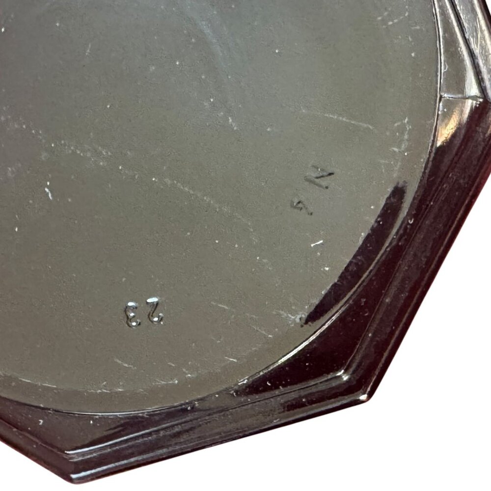 Arcoroc Octime Mugs Black Set 6 Tempered Glass Octagonal Made in France Coffee - Picture 5 of 7